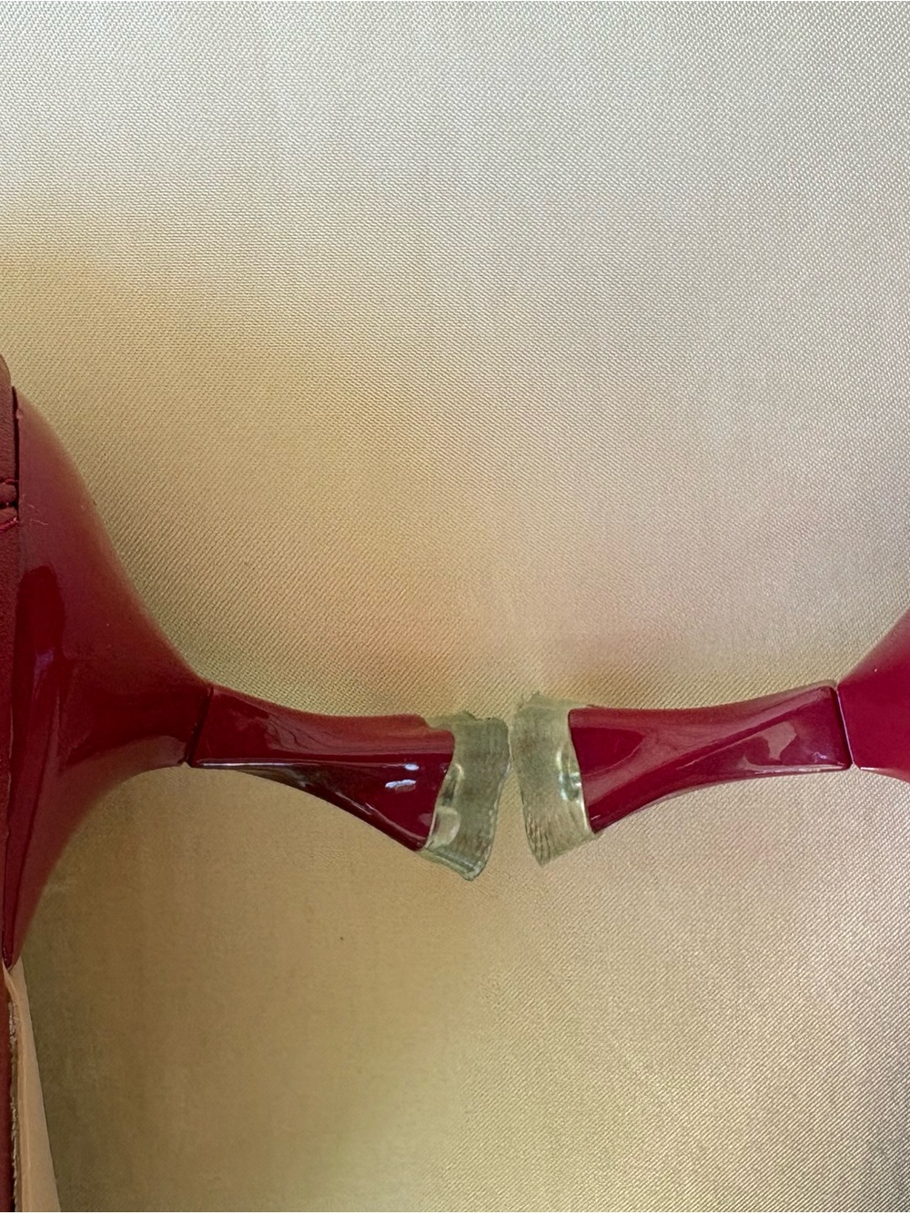Pointed Toe Mid-Heel Pumps in Wine - Picture 6 of 12